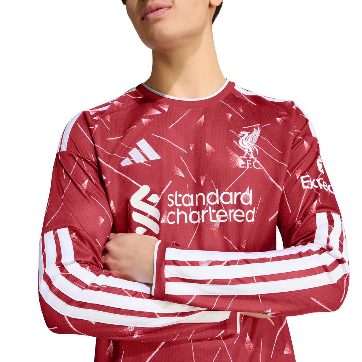 Liverpool Home 26/27 Manga Longa Adidas - Vermelho