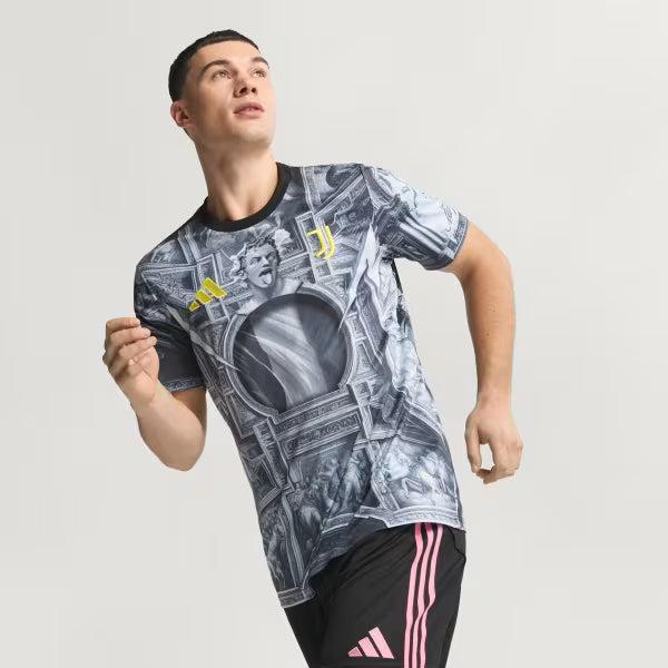 Juventus Pré Jogo 25/26 Torcedor Adidas  - Cinza
