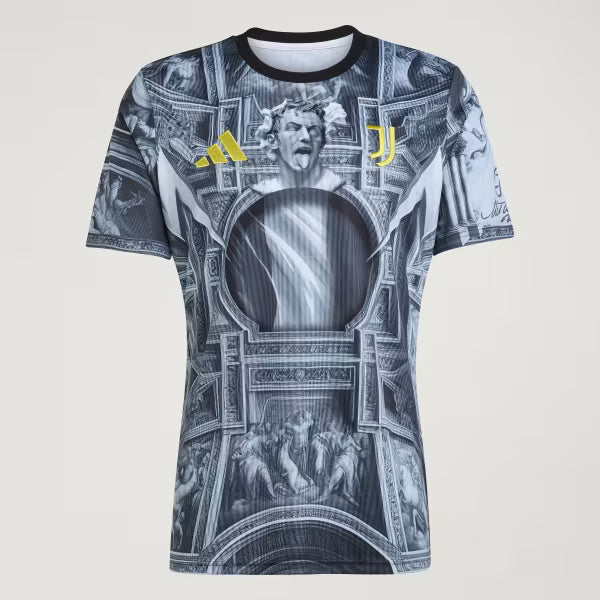 Juventus Pré Jogo 25/26 Torcedor Adidas  - Cinza