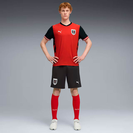 Áustria Home 26/27 Masculino Jogador Puma - Vermelho