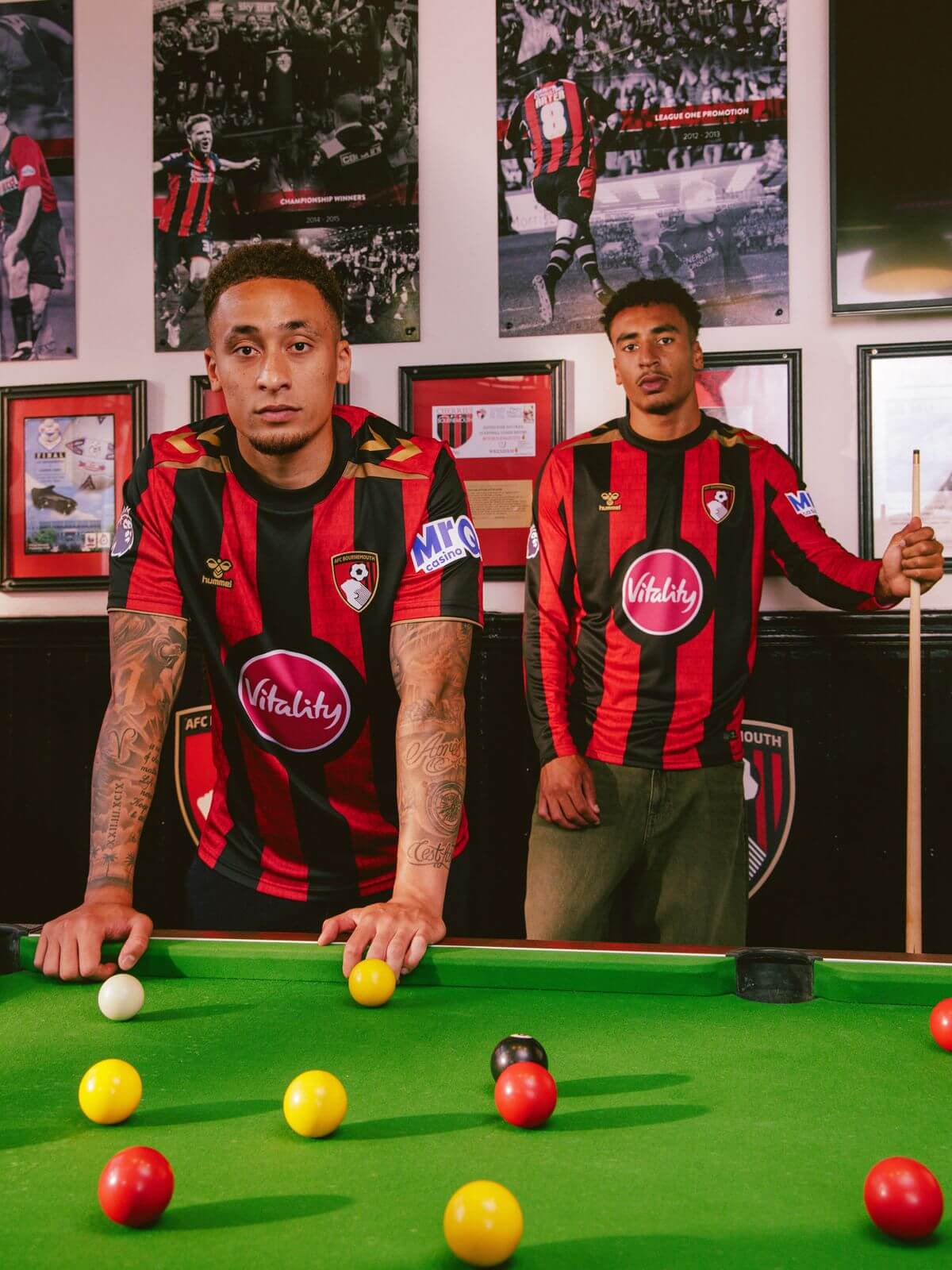 Bournemouth Home 26/27 hummel - Vermelha e Preto