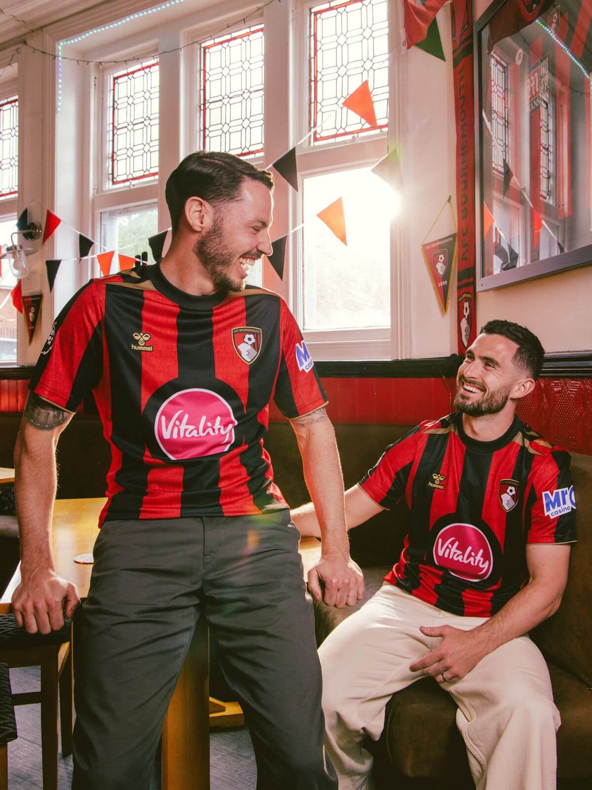 Bournemouth Home 26/27 hummel - Vermelha e Preto