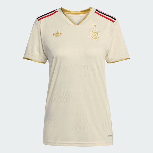 Flamengo Third 25/26 Adidas Torcedor Feminino - Bege