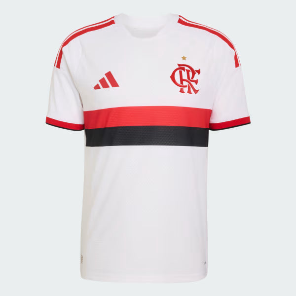 Flamengo Away 26/27 Jogador Adidas Masculina - Branca, Vermelho e Preta