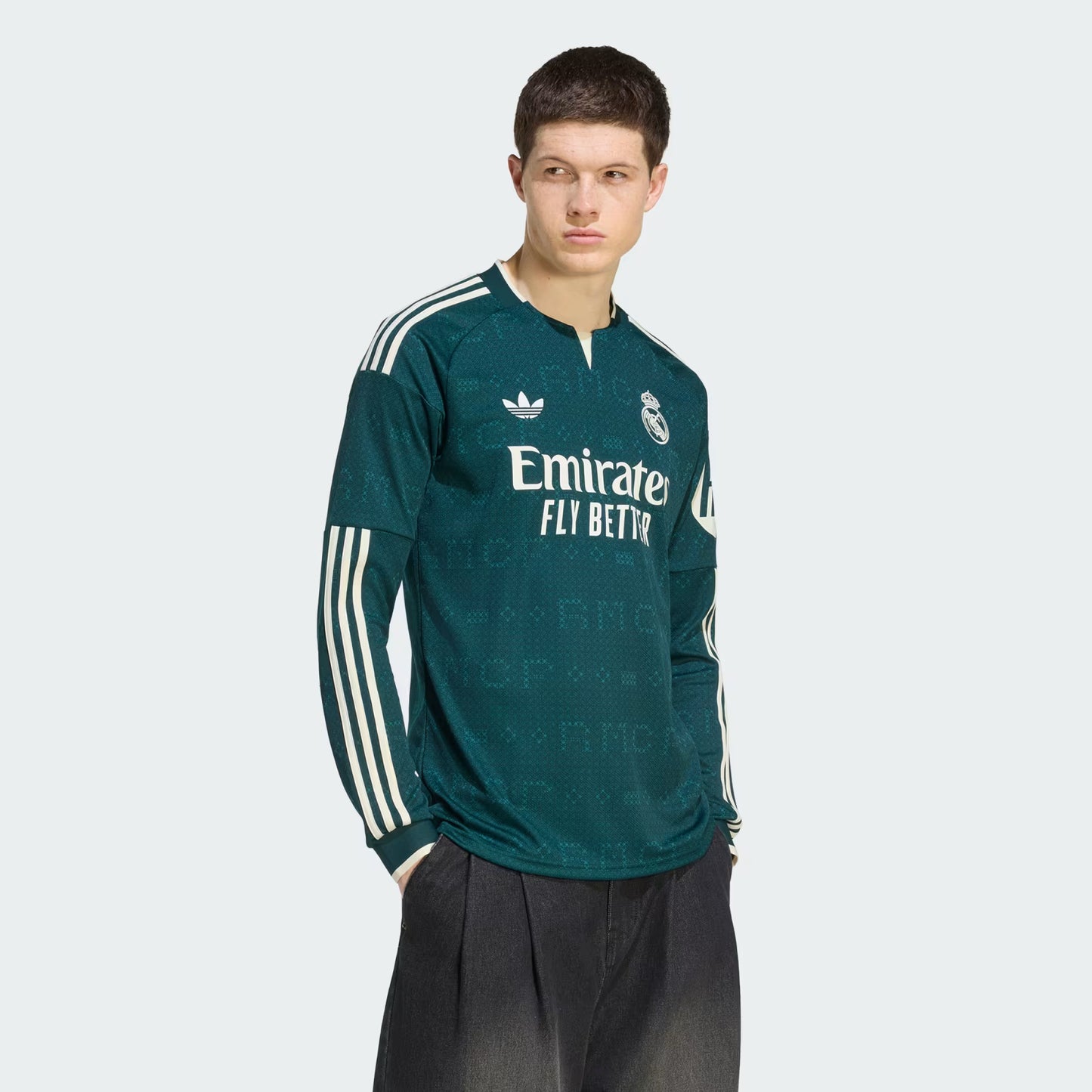 Real Madrid Away Manga Longa 26/27 Torcedor Adidas - Verde