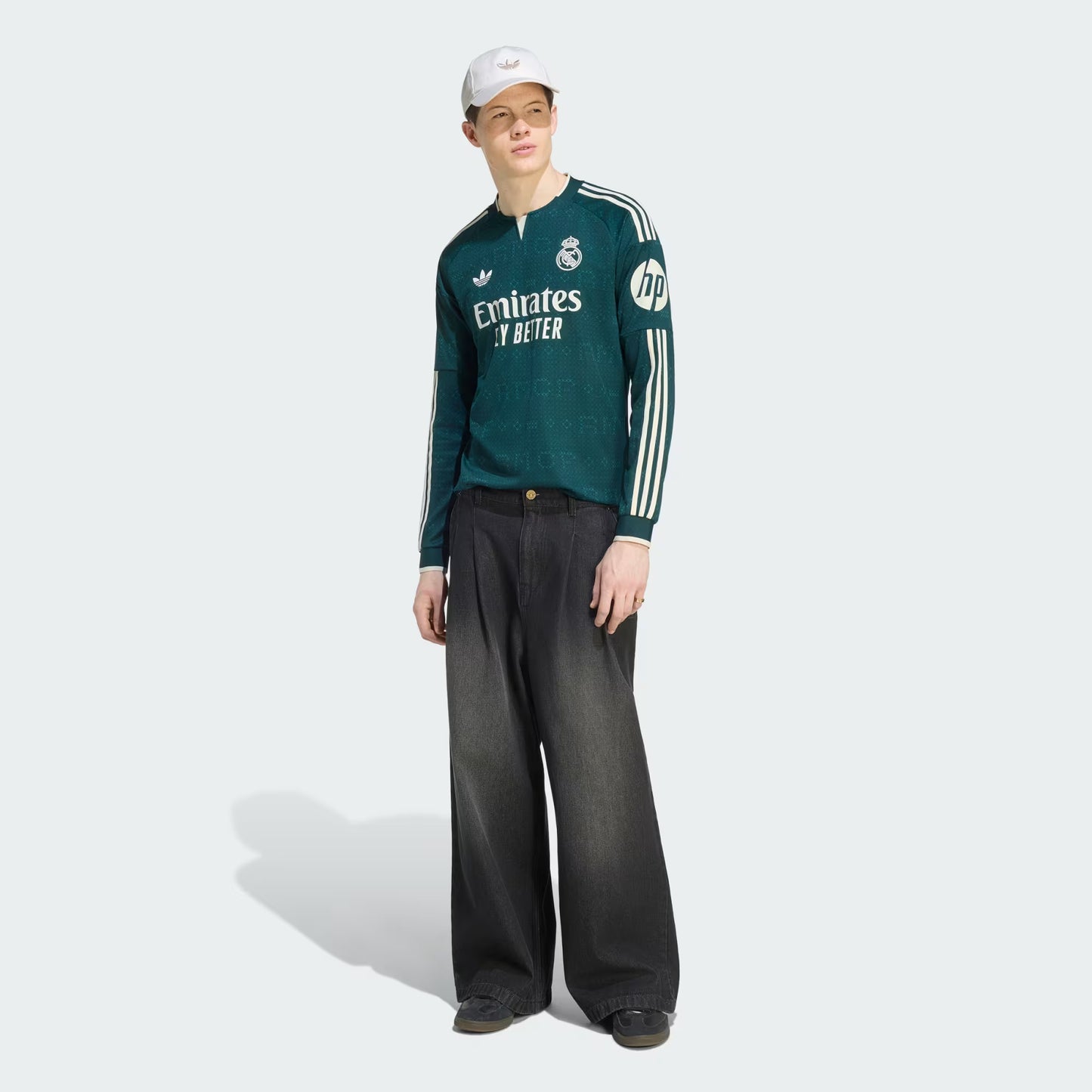 Real Madrid Away Manga Longa 26/27 Torcedor Adidas - Verde