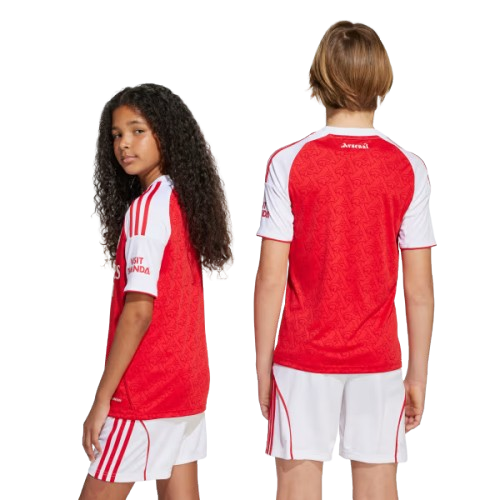 Kit Infantil Arsenal Home 26/27 - Vermelho e Branco