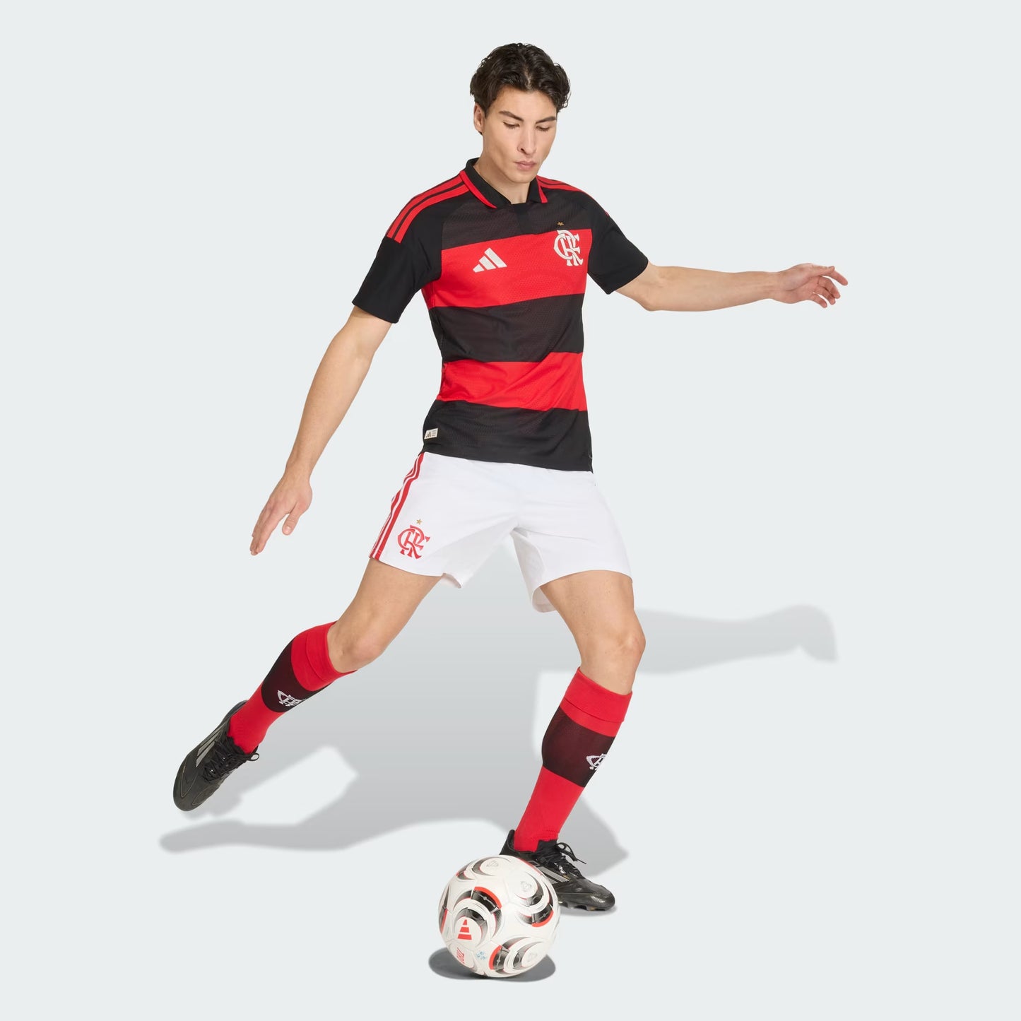 Flamengo Home 26/27 Jogador Adidas Masculina - Vermelho e Preto