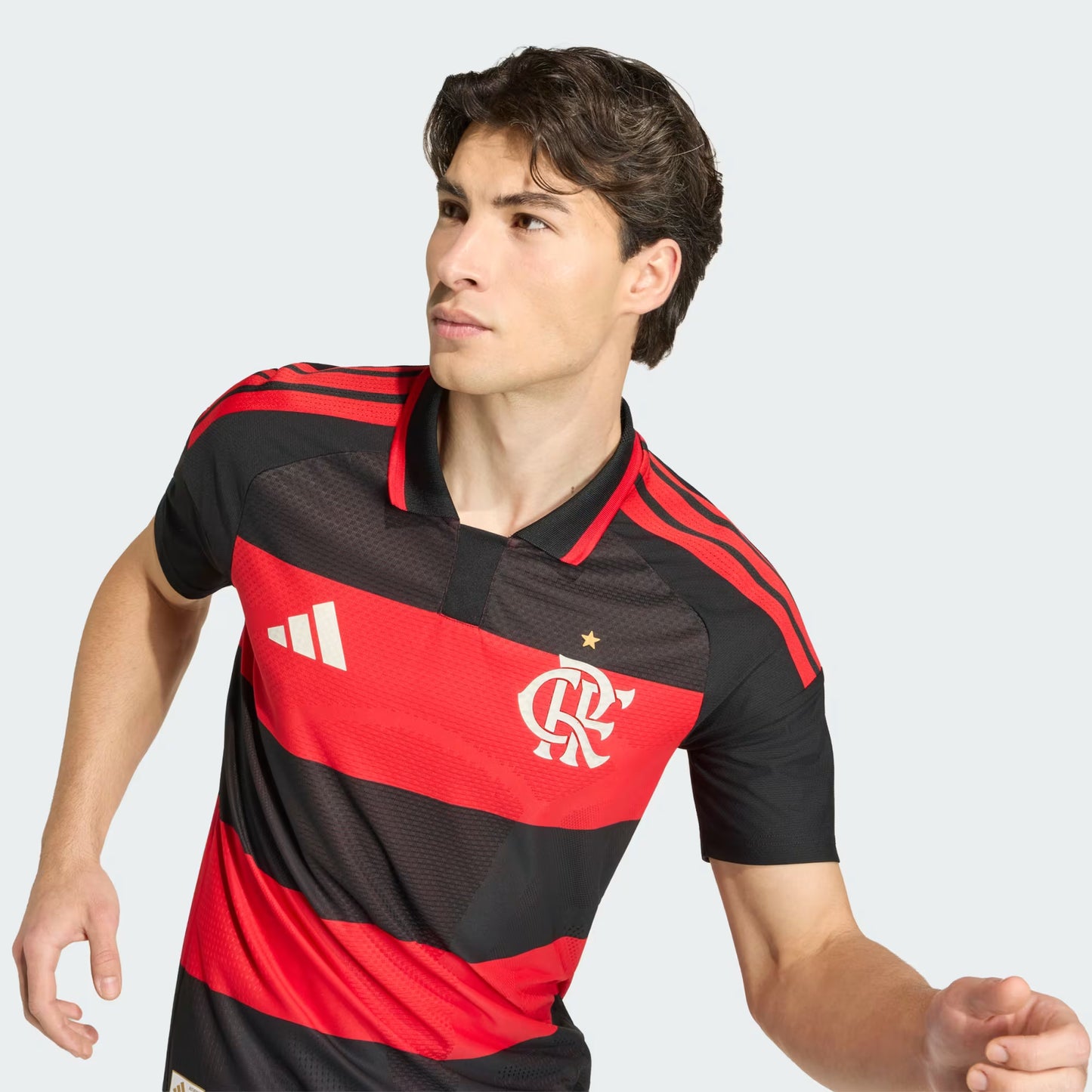 Flamengo Home 26/27 Jogador Adidas Masculina - Vermelho e Preto