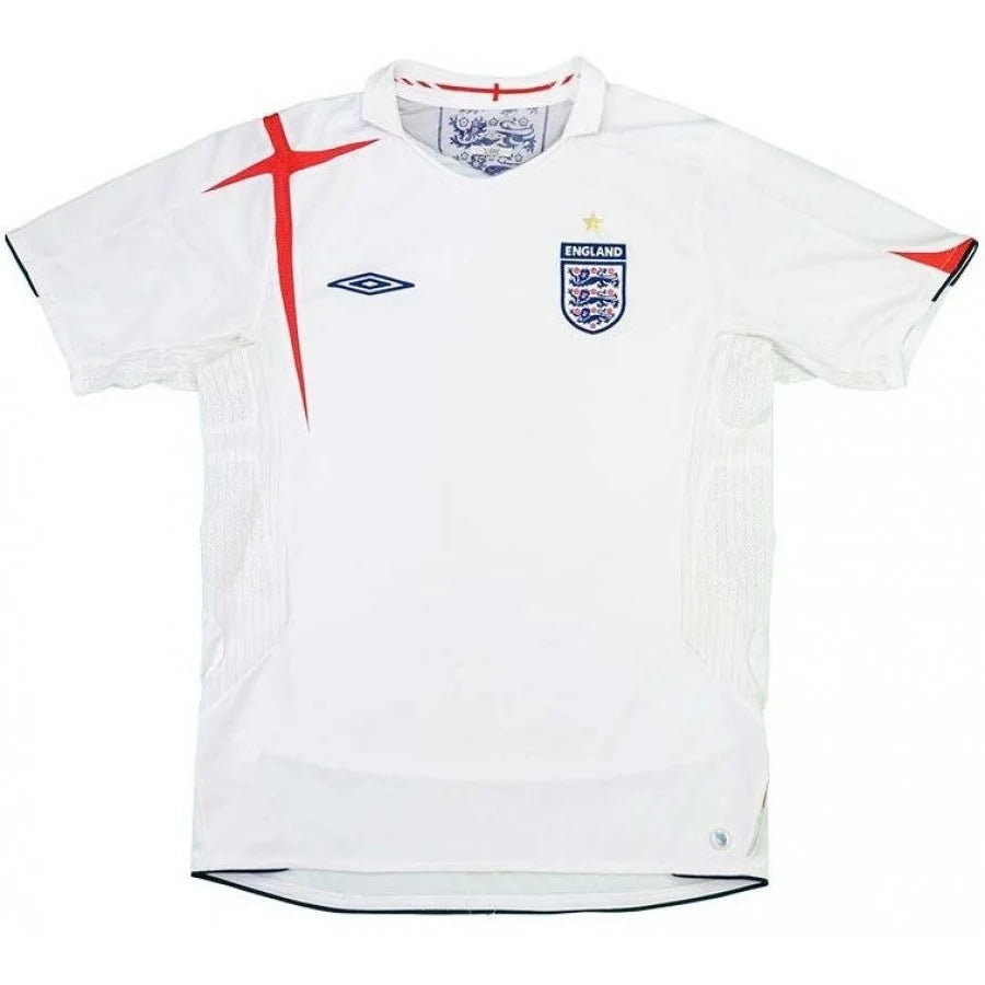 Inglaterra Home Retrô 2006 Umbro - Branca