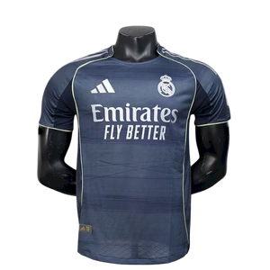 Real Madrid Away 25/26 Jogador Adidas - Cinza Escuro