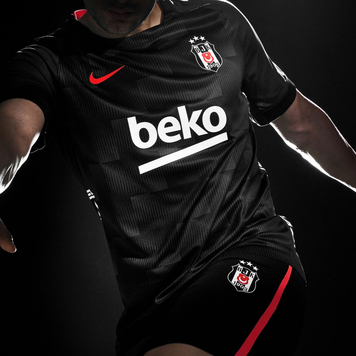 Beşiktaş Third 26/27 Torcedor Nike Masculina - Preto