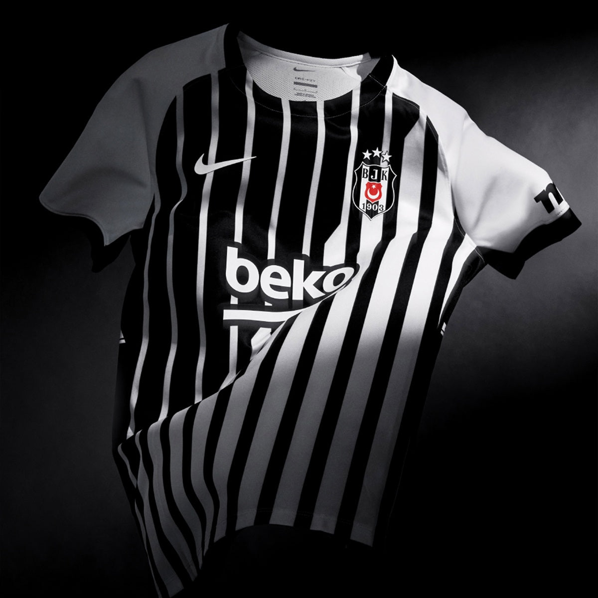 Beşiktaş Away 26/27 Torcedor Nike Masculina - Branca e Preto
