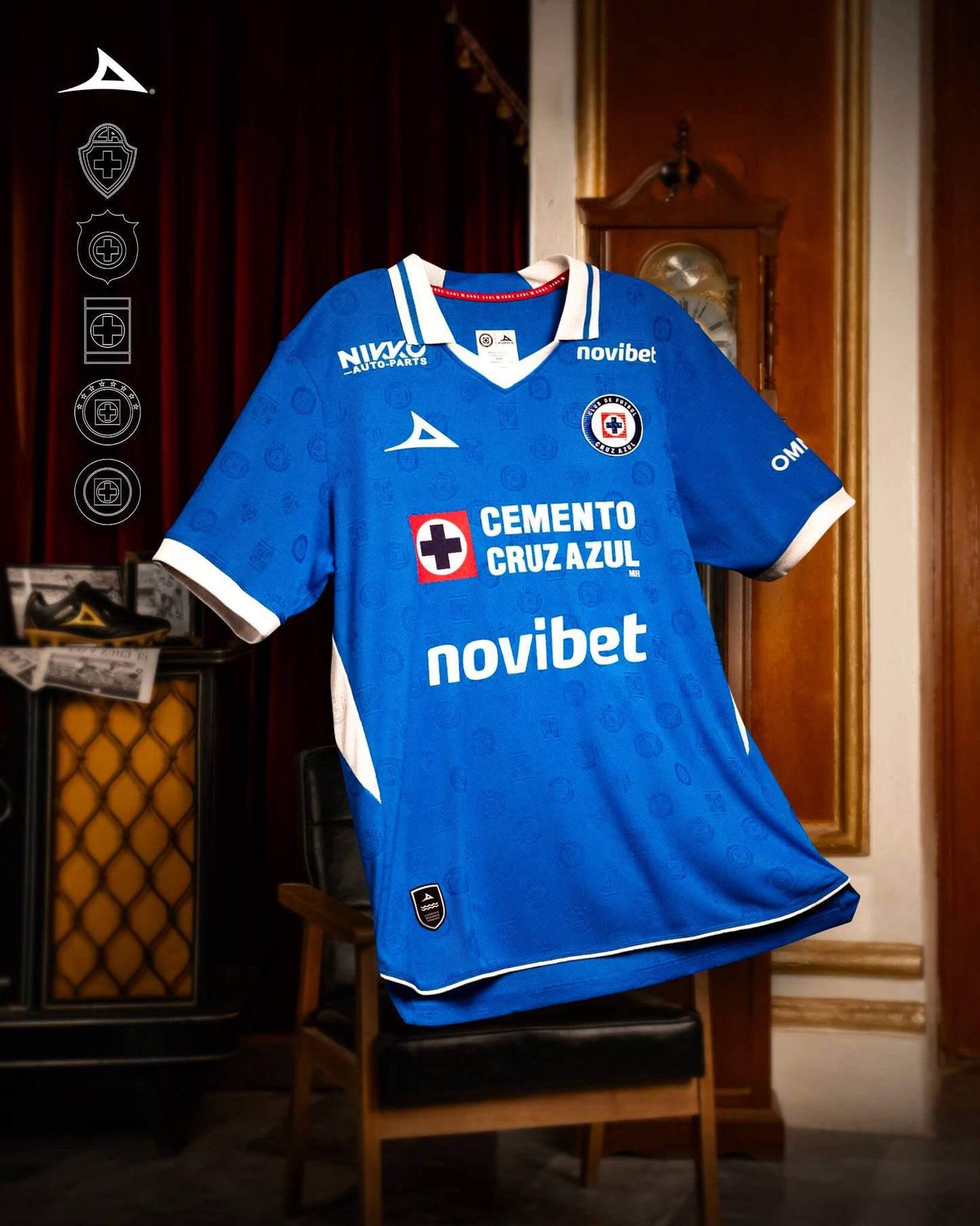 Cruz Azul Home 26/27 Torcedor Pirma Masculino - Azul