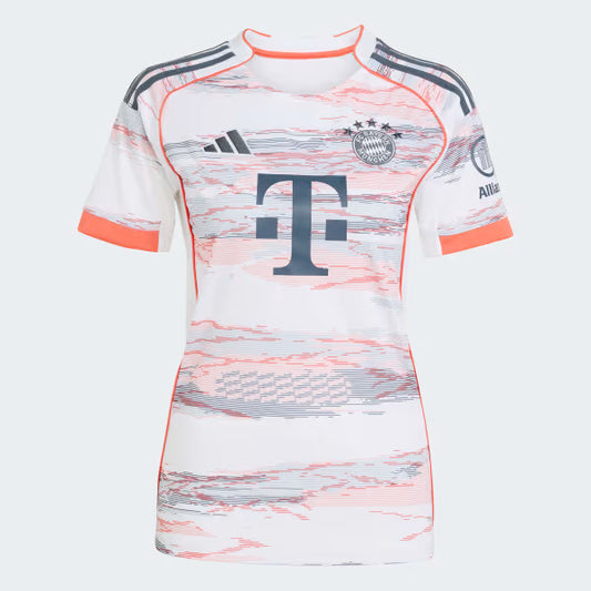Bayern De Munique Away 25/26 Feminino Adidas - Branca