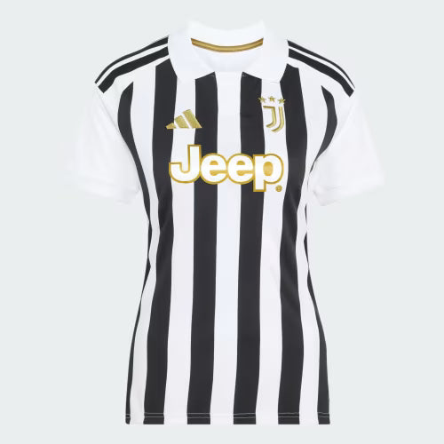 Juventus Home 26/27 Feminina Adidas  - Preta e Branca