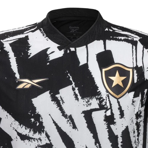 Botafogo Fourth 25/26 Reebok Feminina - Preto e Branca