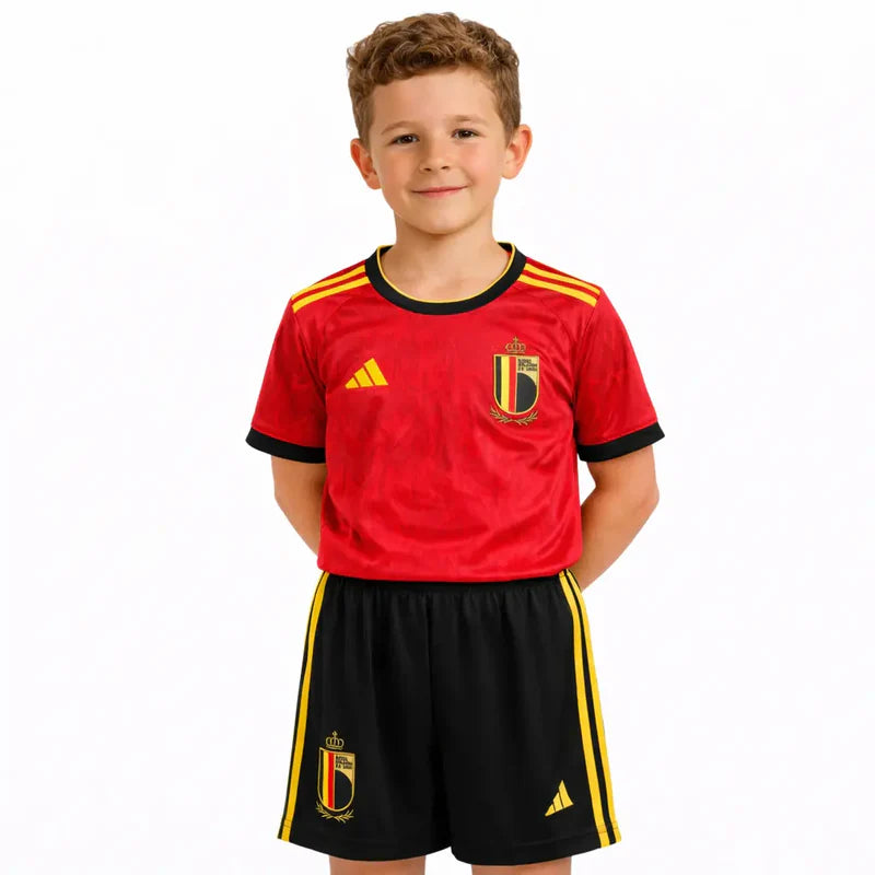 Kit Infantil Bélgica Home 26/27 - Vermelho