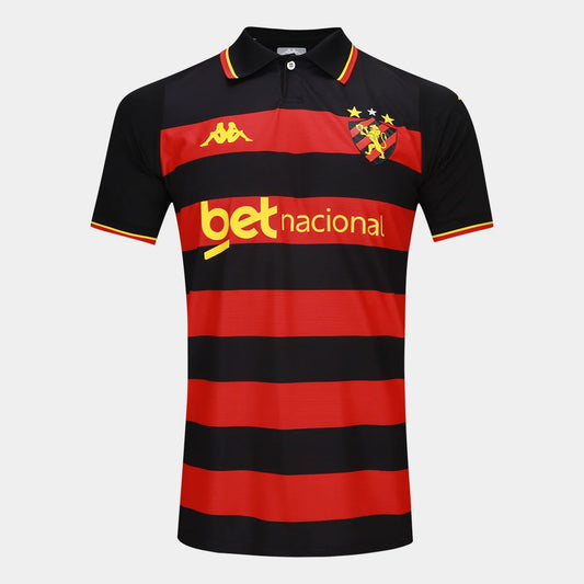 Sport Recife Home 26/27 Kappa Masculino -  Vermelho e Preto