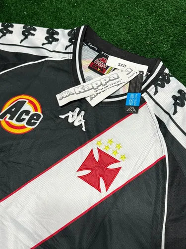 Vasco Home Retro 2000 Torcedor Kappa - Preto