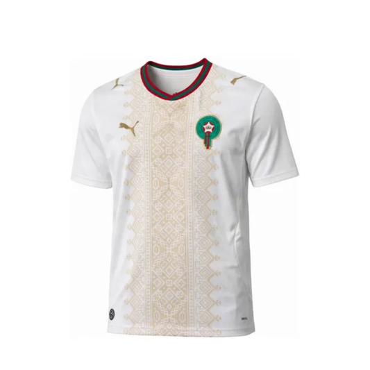 Marrocos Away 26/27 Torcedor Puma - Branca e Amarelo