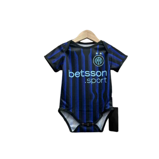 Body Bebê Infantil Inter de Milão Home 25/26 - Azul e Preto