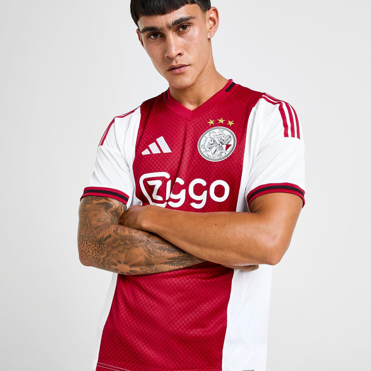 Ajax Home 25/26 Jogador Adidas - Vermelho e Branco