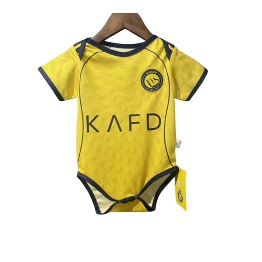 Body Bebê Infantil Al Nassr Home 25/26 Unissex - Amarelo