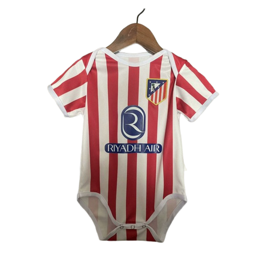 Body Bebê Infantil Atletico de Madrid 25/26 - Branco e Vermelho