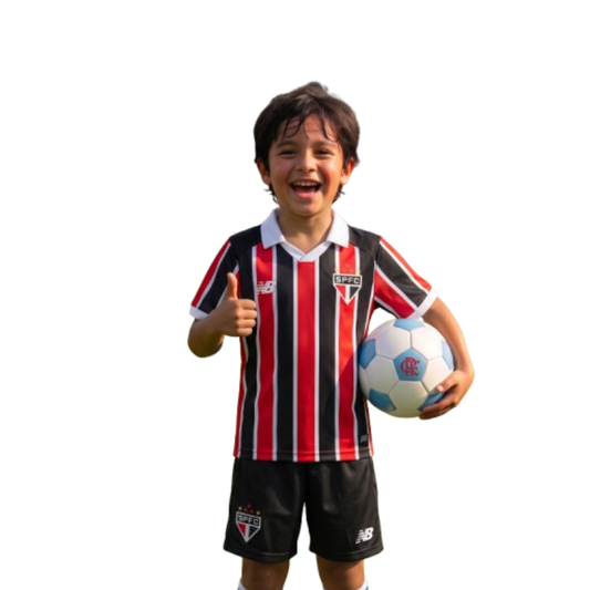 Kit Infantil São Paulo Away 26/27 - Tricolor