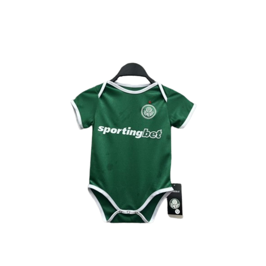 Body Bebê Infantil Palmeiras Home 25/26 - Verde
