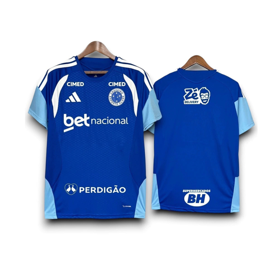 Cruzeiro Treino 26/27 Torcedor Com Patrocínios Adidas - Azul