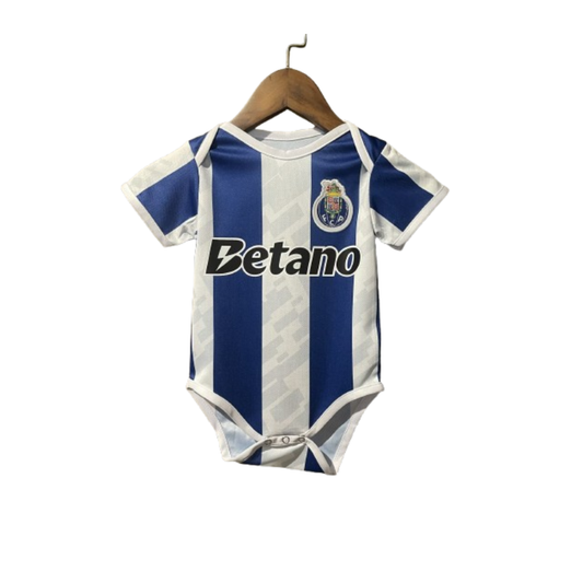 Body Bebê Infantil Porto Home 25/26 Unissex - Branco e Azul