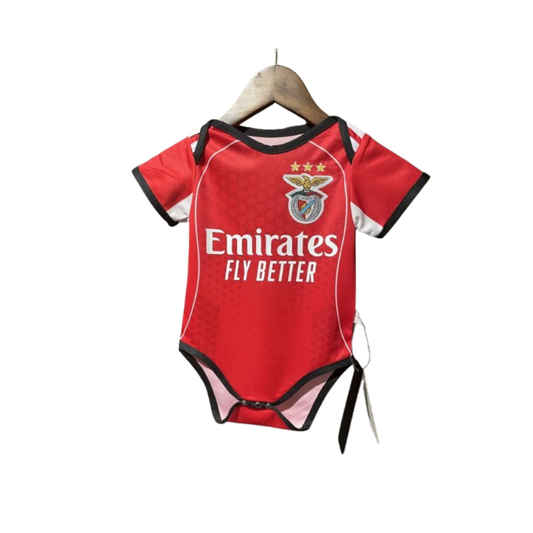 Body Bebê Infantil Benfica Home 25/26 Unissex - Vermelho