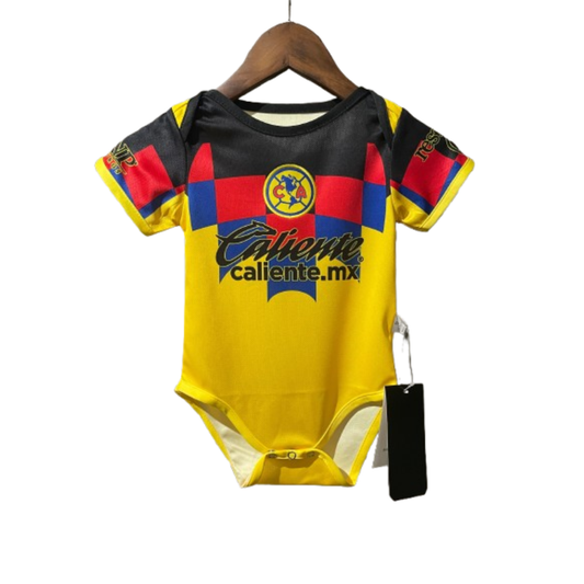 Body Bebê Infantil America do Mexico Home 25/26  - Amarelo