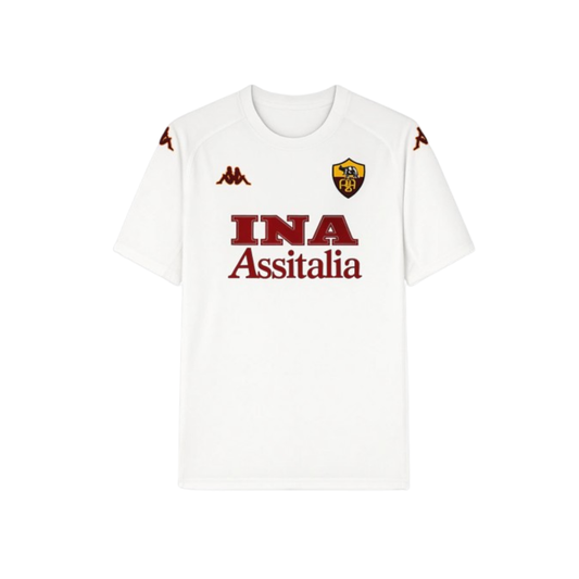 Roma Away Retrô 2000/2001 Kappa - Branca