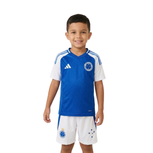 Kit Infantil Cruzeiro Home 25/26 - Azul e Branco