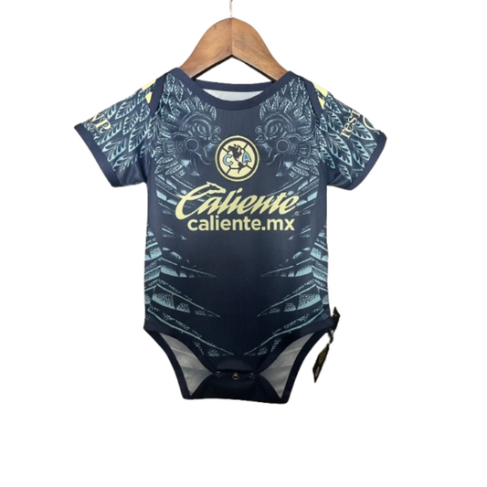 Body Bebê Infantil America do Mexico Away 25/26 - Azul