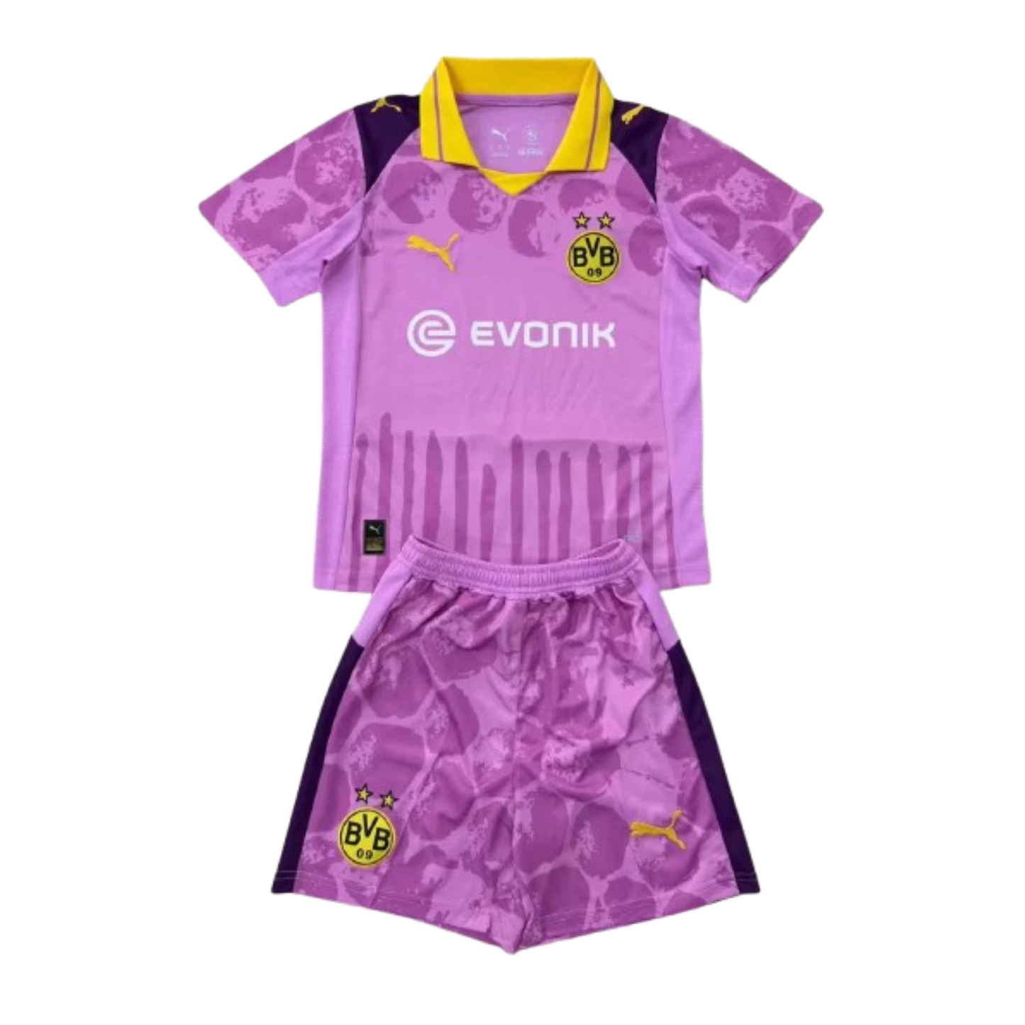 Kit Infantil Borussia Dortmund Away Mundial de Clubes 25/26 - Rosa