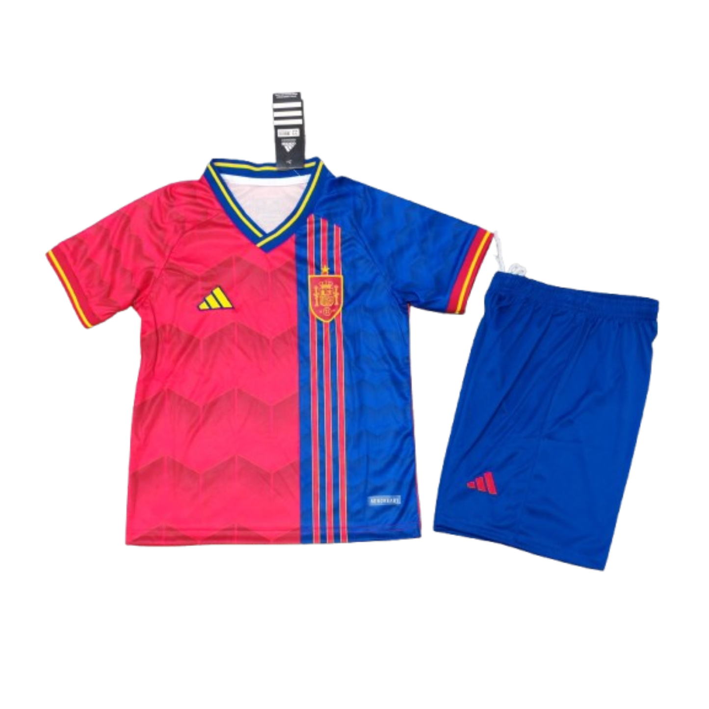 Kit Infantil Espanha Edição Especial 25/26 Adidas Unissex -  Vermelho e Azul