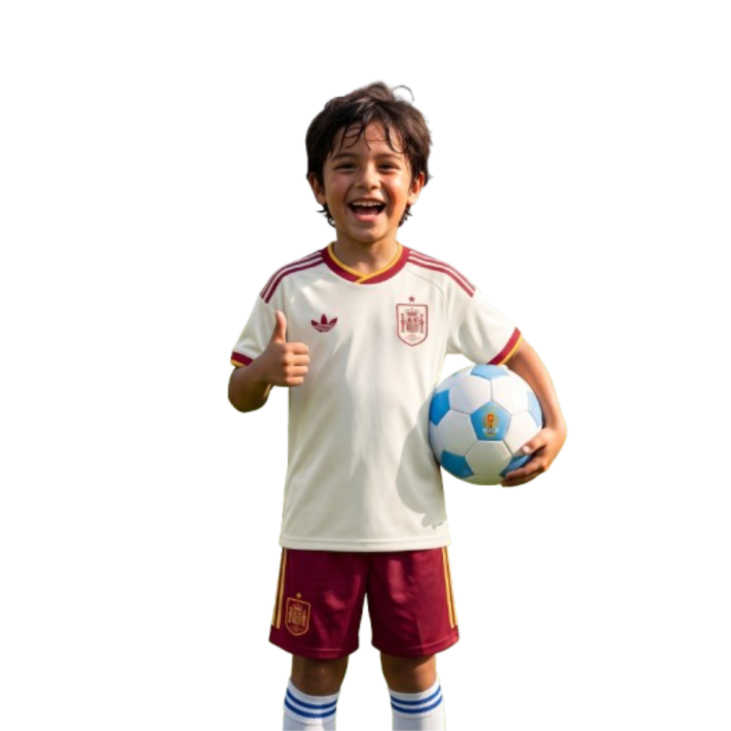 Kit Infantil Espanha Away 26/27 - Bege