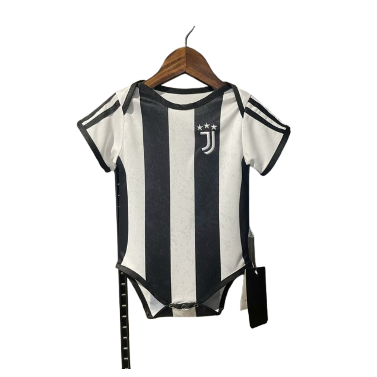 Body Bebê Infantil Juventus Home 24/25  - Preto e Branco