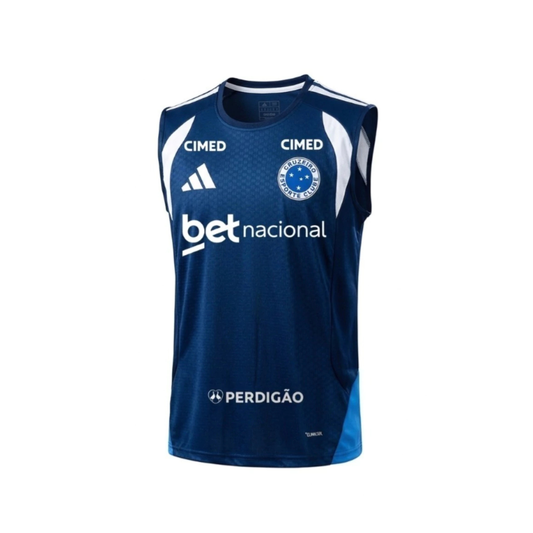 Cruzeiro Treino 26/27 Regata Com Patrocínios Adidas - Azul Escuro