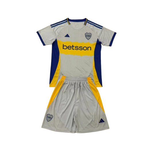 Kit Infantil Boca JRS Treino 25/26 - Cinza