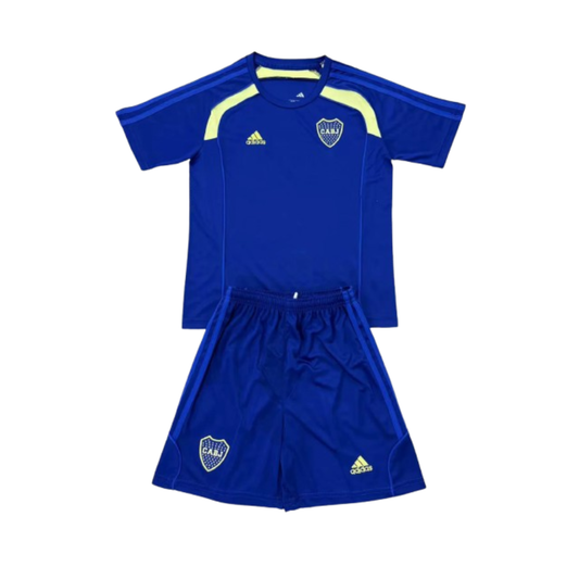 Kit Infantil Boca JRS Treino 25/26 - Azul