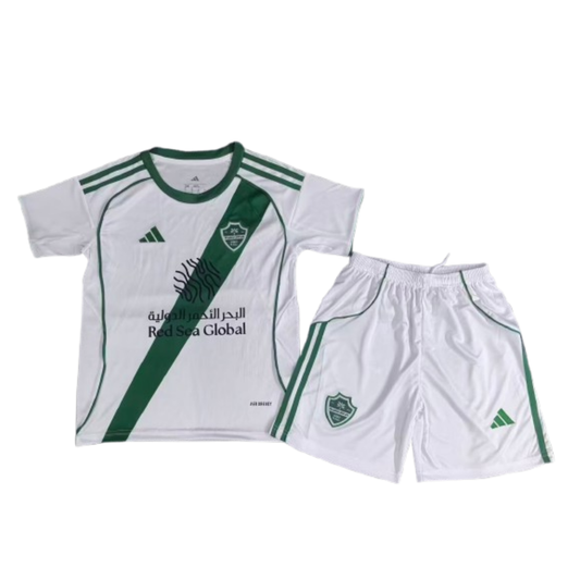 Kit Infantil Al Ahli Home 25/26 - Branco