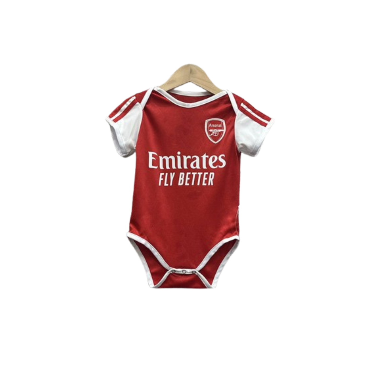Body Bebê Infantil Arsenal Home 25/26  - Vermelho e Branco