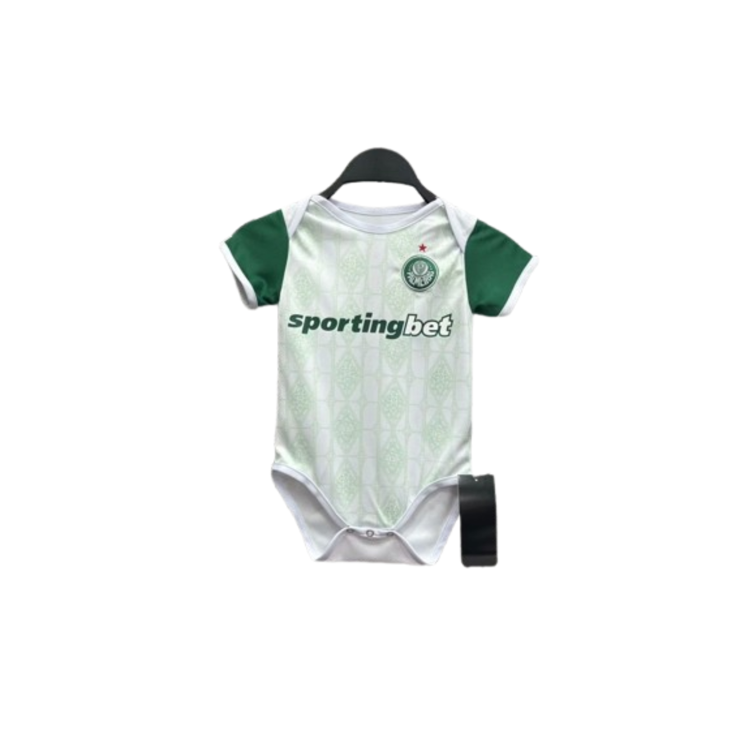 Body Bebê Infantil Palmeiras Away 25/26 - Branco e Verde