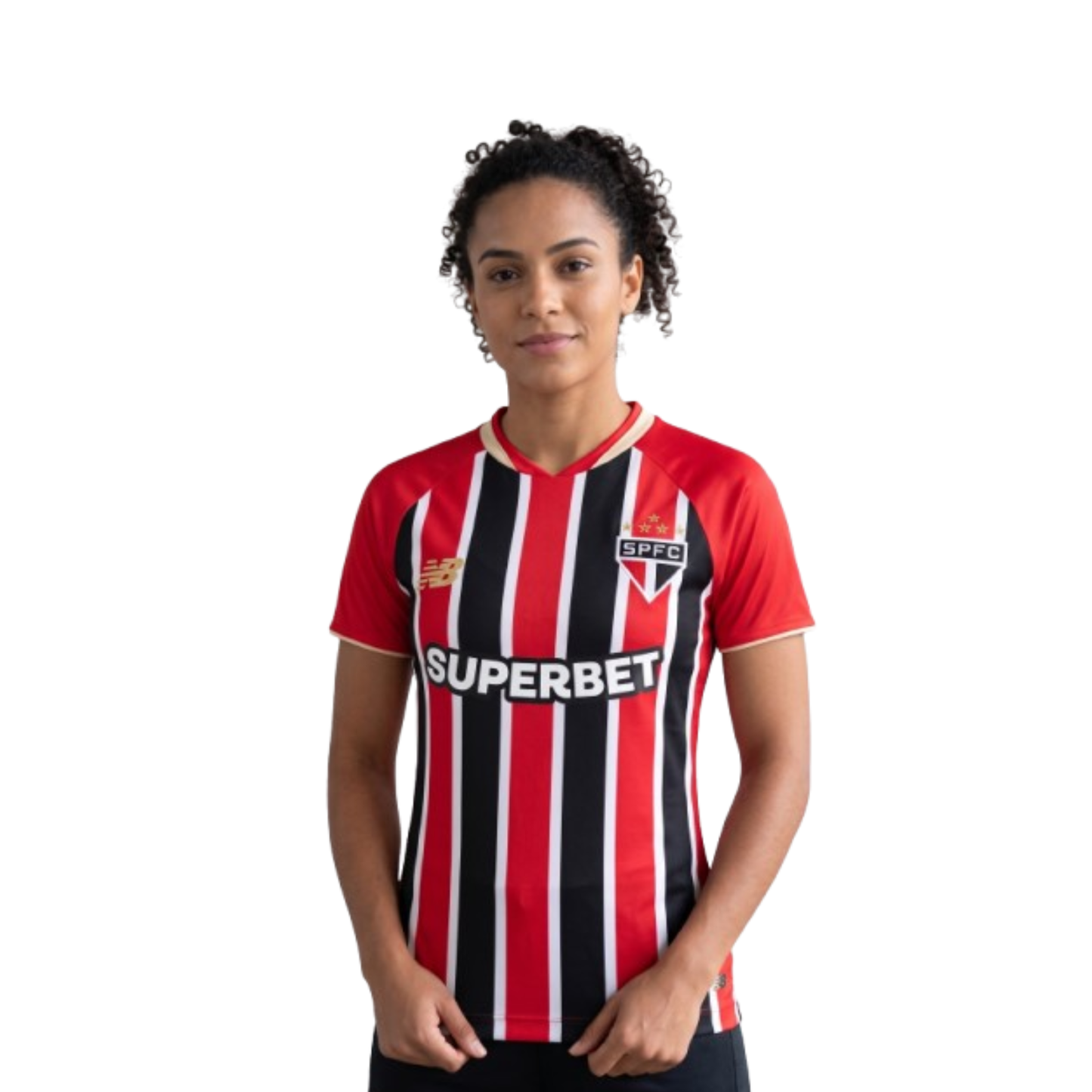 São Paulo Away 25/26 New Balance Feminina - Tricolor