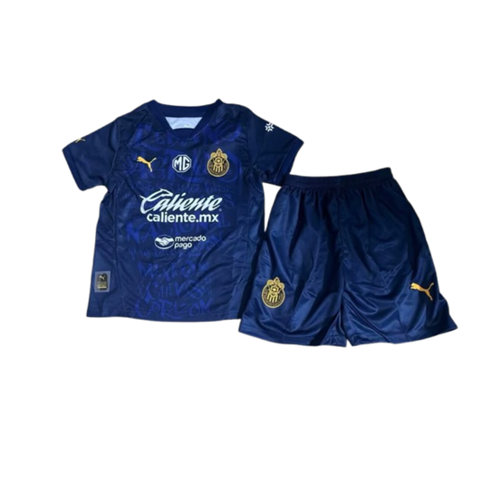 Kit Infantil Chivas Guadalajara Away 25/26  - Azul